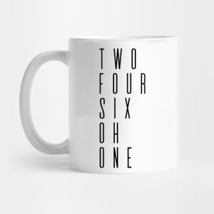 Two Four Six Oh One #2 Mug